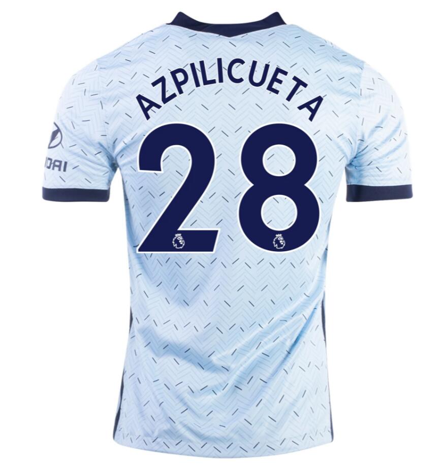 Chelsea Away Kit Soccer Jersey CESAR AZPILICUETA #28 2020/21